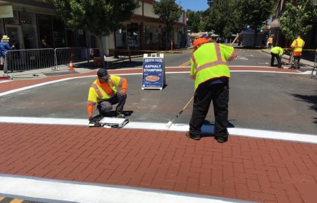 Asphalt stamping & striping, San Rafael