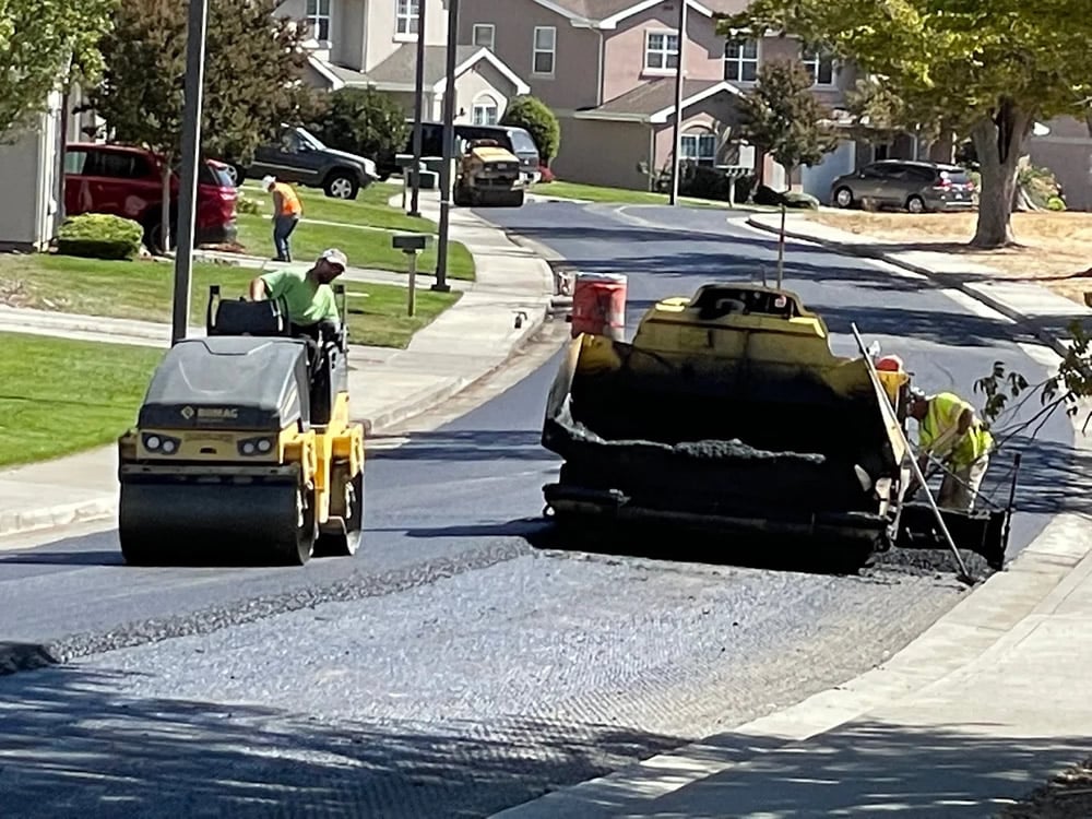 Pimentel Paving private road asphalt paving